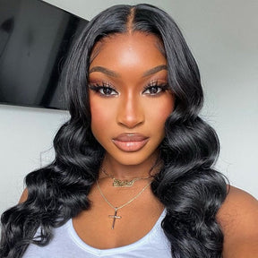 Flash Sale Body Wave Lace Frontal Wigs  4x4 Frontal Lace Human Hair Wigs Plucked Hairline