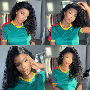 5x5 Water Wave Lace Closure Wigs  Real Human Hair Wigs Affordable Lace Front Wigs For Black Women