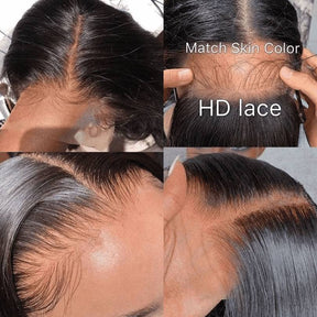 Swiss HD Lace Frontal Wigs Pre Plucked 13x4  Curly Glueless Human Hair Wigs
