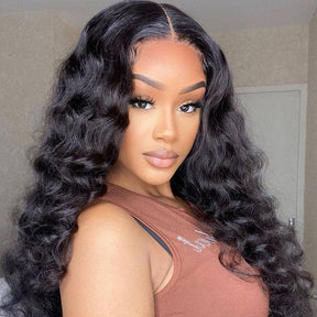 Loose Wave Swiss HD Lace Frontal Wigs 13x4 Frontal Lace Human Hair Wigs For Women
