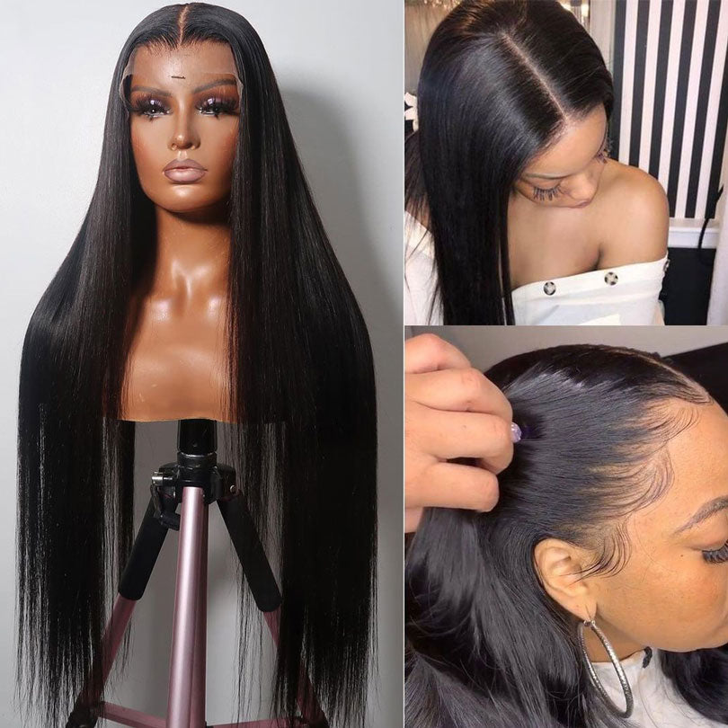 Straight Lace Frontal Wigs Skin Melt  HD 13x4 Frontal Lace Human Hair Wigs