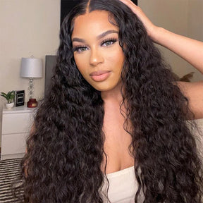 360 Lace Frontal Wig Virgin Human Hair Water Wave Natural Wigs For Women Glueless