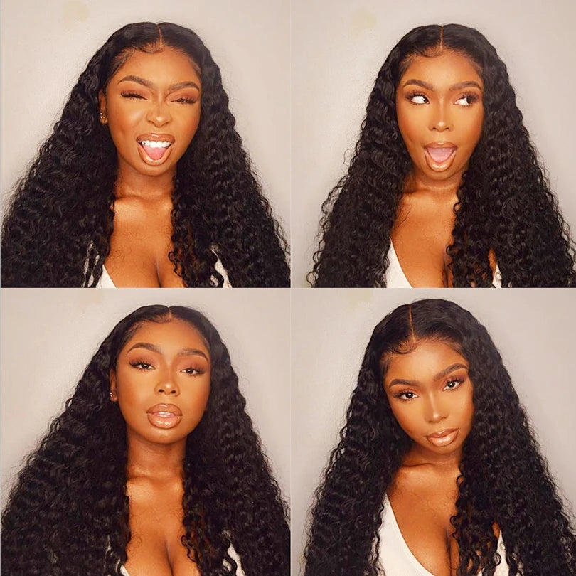 13x6 Frontal Wigs Water Wave Lace Front Wigs Pre Plucked Natural Wave Glueless Wigs