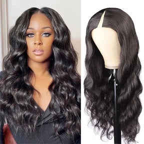 Affordable Wig Natural Hairline Body Wave V Part Wig For Black Women Real Human Hair