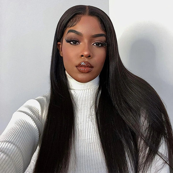 Plucked Hairline Straight Human Lace Frontal Wigs 13x6 Lace Wigs  Human Hair Wigs For Women
