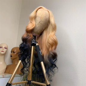 Ombre Lace Front Wig Body Wave  Hair 613 Blonde Brown 13x4 5*5 Lace Front Human Hair Wigs