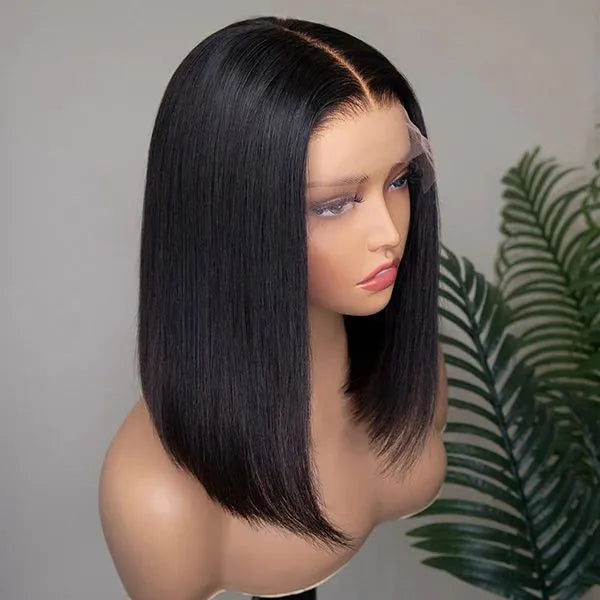 Straight Lace Front Bob Wigs  Bob Lace Front Wigs With Baby Hair Short Wigs