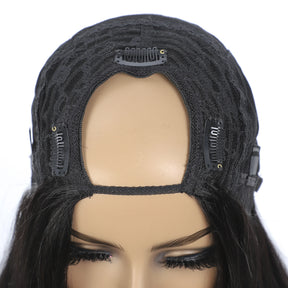 Straight Lace Front Wigs Human Hair U Part Wig for Black Women Natural Hairline